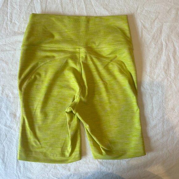 Outdoor Voices Biker Shorts Flow 7” Short S Bright Chartreuse - Picture 3 of 5